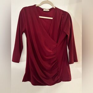Burgundy Shirt. Worn once. Large